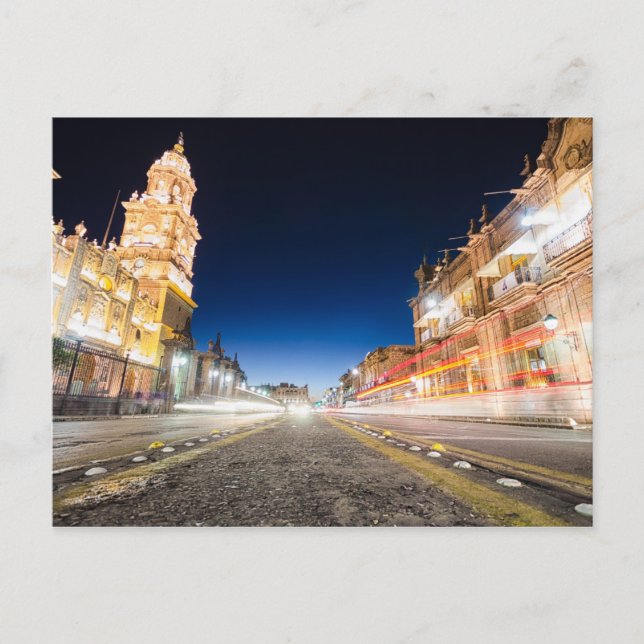 Morelia Michoacan Nights Postkarte (Vorderseite)
