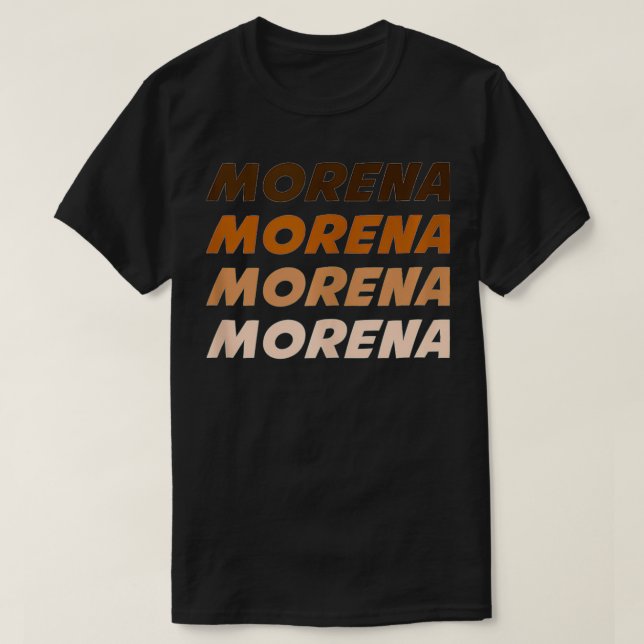 Morena Wedding Party Fun Latina Spanisch Meican T-Shirt (Design vorne)