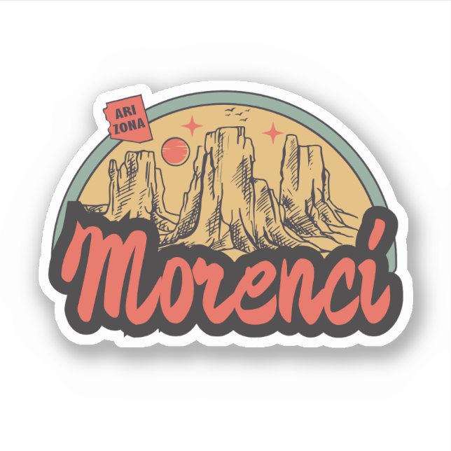 Morenci, Arizona-Aufkleber Aufkleber (Vorderseite)