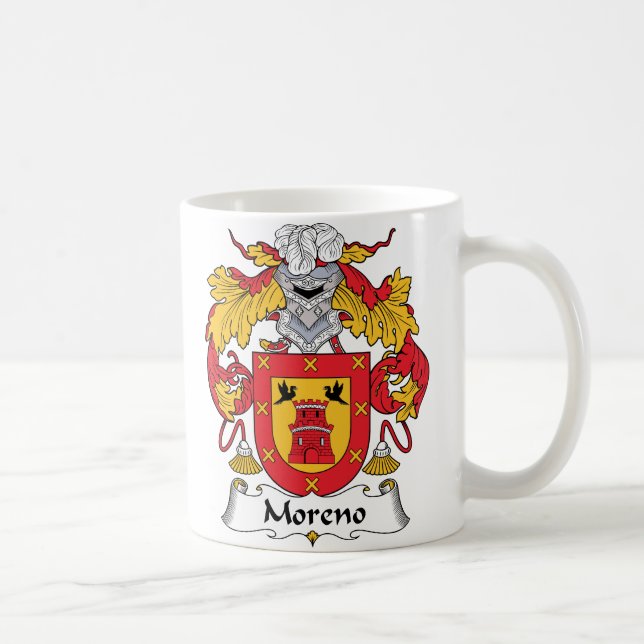 Moreno-Familienwappen Kaffeetasse (Rechts)