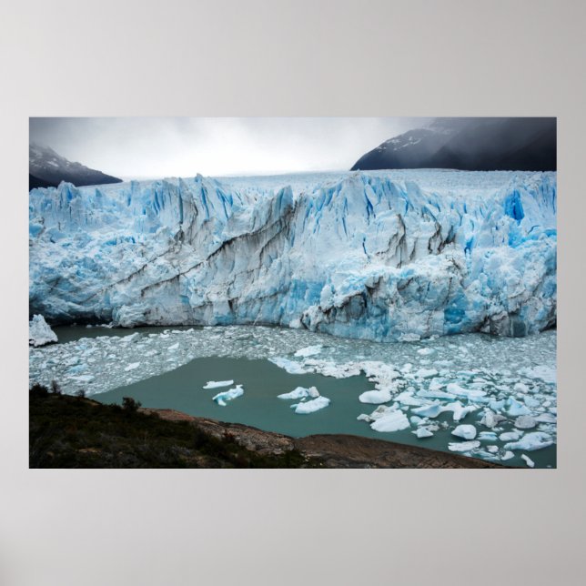 Moreno Glacier und Lake Argentino Poster (Vorne)