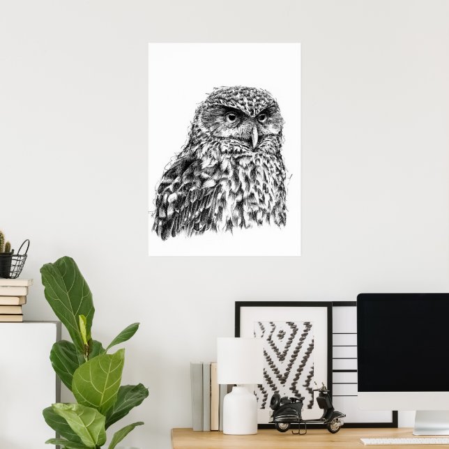 Morepork Poster (Heimbüro)