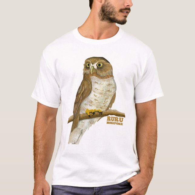 Morepork Ruru New Zeland Bird T-Shirt (Vorderseite)