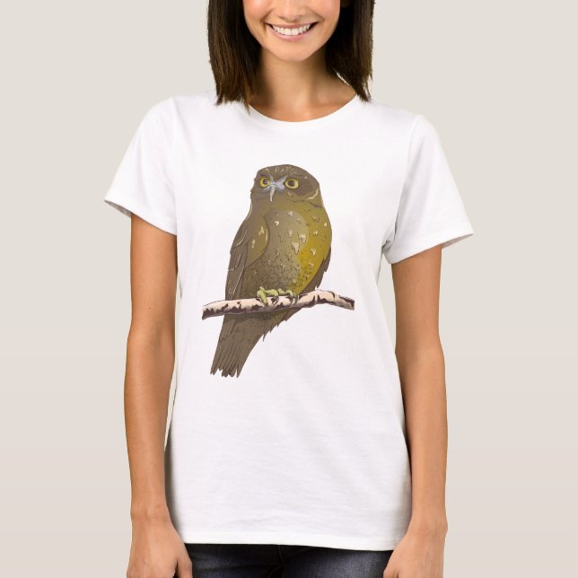 Morepork RURU NZ bird T-Shirt (Vorderseite)
