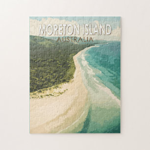 Moreton Island Australia Reisen Art Vintag