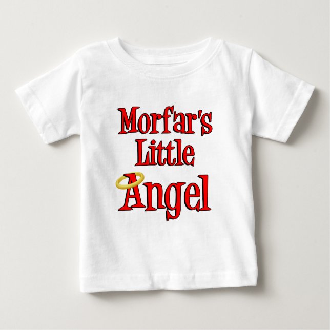 Morfars Engelchen Baby T-shirt (Vorderseite)