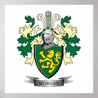 Morgan-Familienwappen-Wappen Poster
