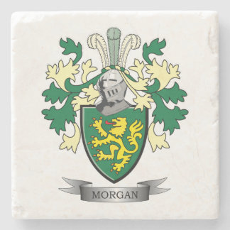 Morgan-Familienwappen-Wappen Steinuntersetzer