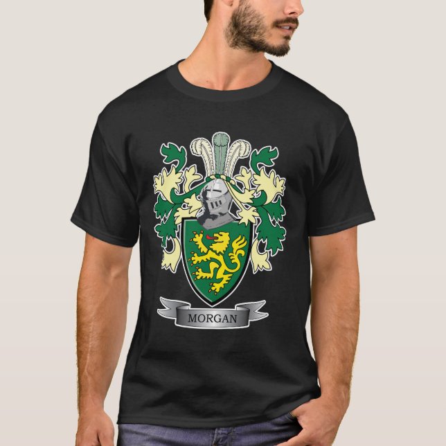Morgan-Familienwappen-Wappen T-Shirt (Vorderseite)