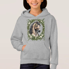 Morgan Horse and Massachusetts Mayblumen 1 Hoodie