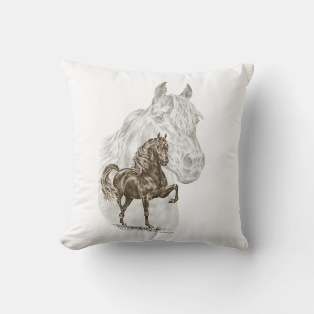 Morgan Horse Art Kissen (Vorderseite)