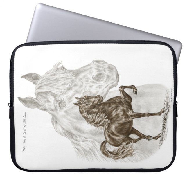 Morgan Horse Art Laptopschutzhülle (Vorderseite)