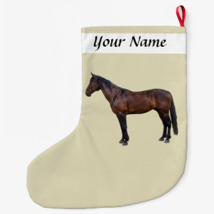 Morgan Horse im Profil Großer Weihnachtsstrumpf