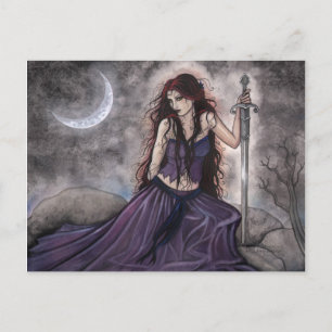 Morgan Le Fay Carte postale de fantasy