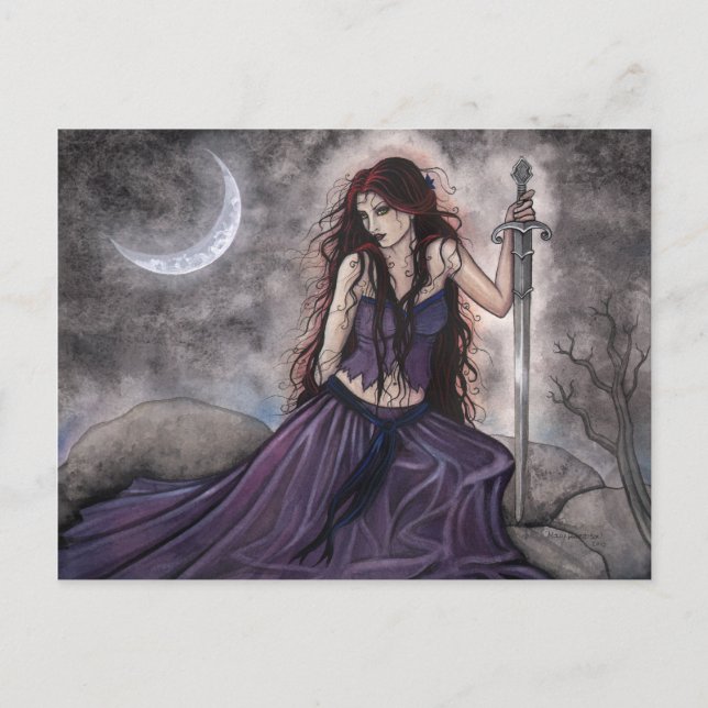 Morgan Le Fay Fantasy Postcard Postkarte (Vorderseite)