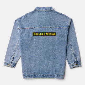 Morgan & Morgan Anwaltskanzlei Logo Grafik T-Shirt Jeansjacke