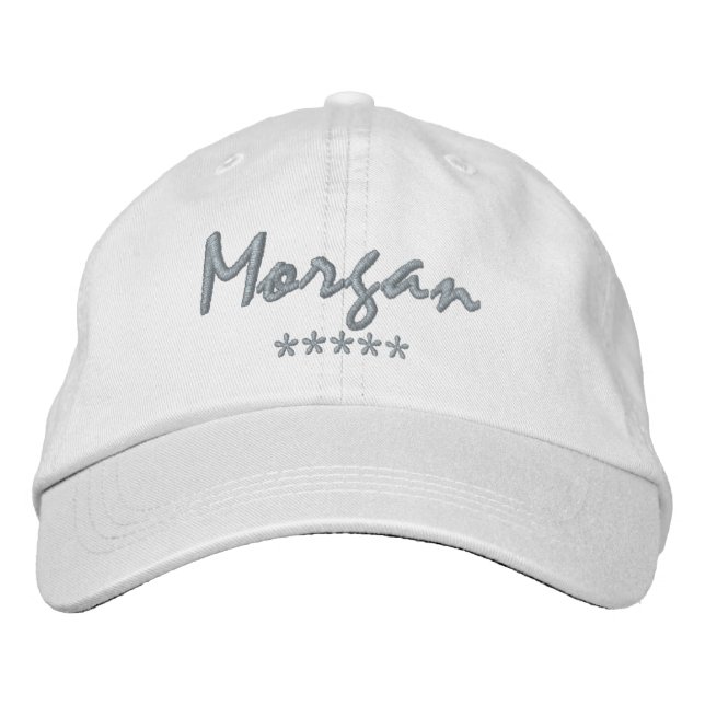 Morgan Name Bestickte Baseballkappe (Vorderseite)