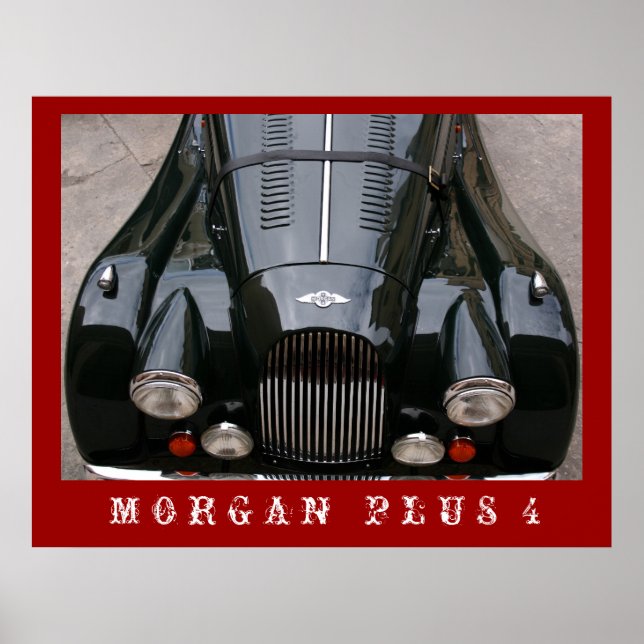 Morgan Plus 4 - Klassisches Auto Poster (Vorne)