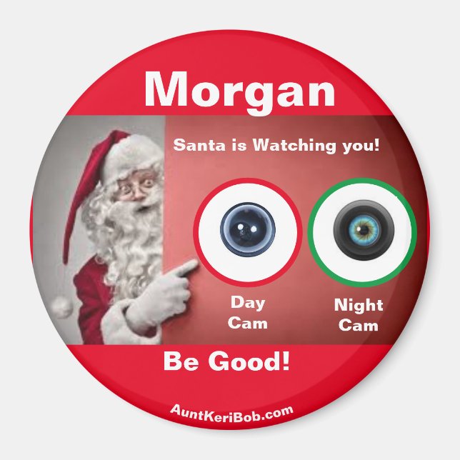 Morgan Santa beobachtet Magnet (Vorne)