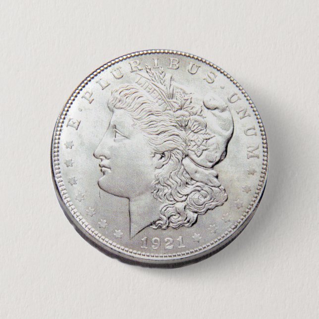 MORGAN SILVER DOLLAR BUTTON (Vorderseite)