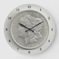 Morgan Silver Dollar Wall Clock 1921