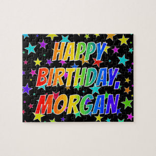 "MORGAN" Vorname, Spaß "GLÜCKLICHER BIRTHTAG"