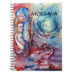 MORGANA / Magie und Geheimnis ,Pink Blue Fantasy Notizblock