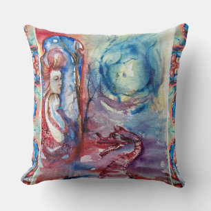 MORGANA / Magie und Geheimnis, rosa Blaue Fantasie Kissen