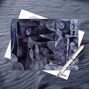 Morgangrau Surrealismus Abstrakt Paul Klee Postkarte