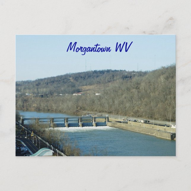 Morgantown W Postkarte (Vorderseite)