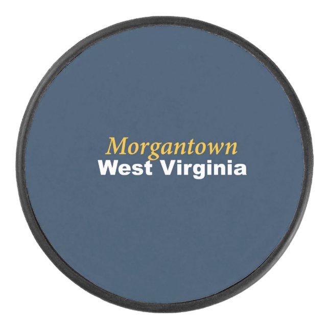 Morgantown, West Virginia Hockey Puck (Vorderseite)