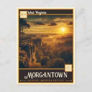 Morgantown, West Virginia   VINTAG Postkarte