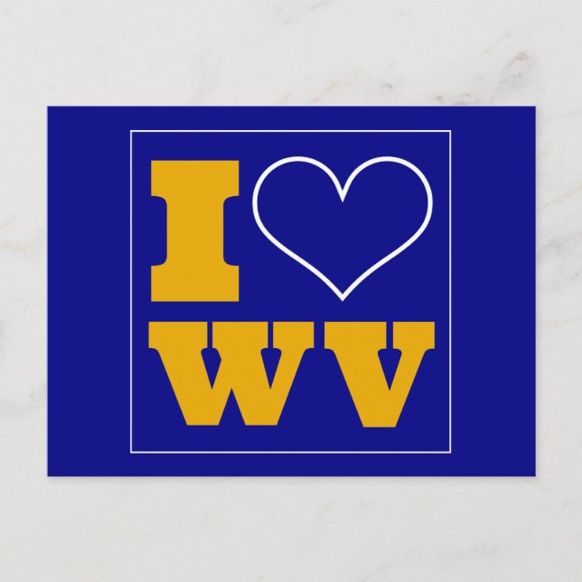 Morgantown (WV) Einladung Tailgate Postkarte (Vorderseite)