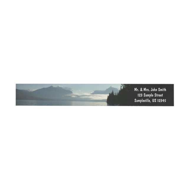 Morgen am McDonald-See im Glacier-Nationalpark (Person)