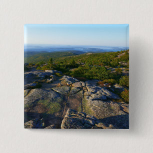 Morgen auf dem Cadillac Mountain in Acadia Button