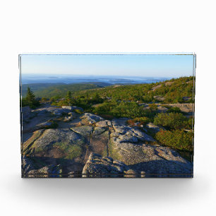 Morgen auf dem Cadillac Mountain in Acadia Fotoblock