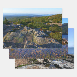 Morgen auf dem Cadillac Mountain in Acadia Geschenkpapier Set