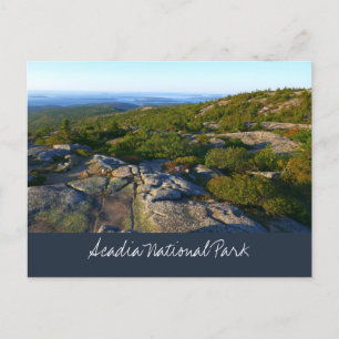 Morgen auf dem Cadillac Mountain in Acadia Postkarte