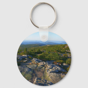 Morgen auf dem Cadillac Mountain in Acadia Schlüsselanhänger