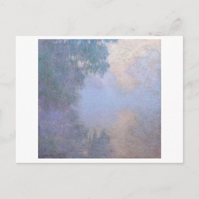"MORGEN AUF DEM SEINE IN DER NÄHE VON GIVERNY" CLA POSTKARTE (Vorderseite)