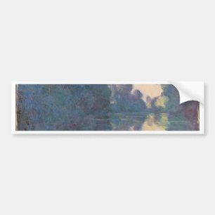 Morgen auf der Seine nahe Giverny - Claude Monet.j Autoaufkleber