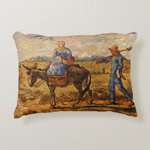 Morgen, Bauernpaar von Vincent van Gogh Dekokissen