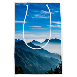 Morgen Berge Nebel Landschaft Mittlere Geschenktüte
