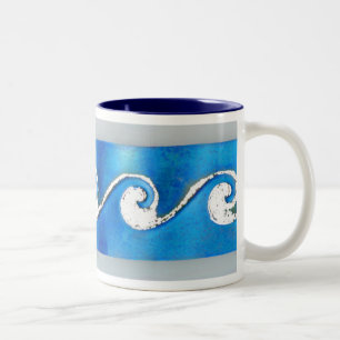 Morgen-Brandung Zweifarbige Tasse