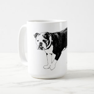 Morgen Bulldogge, kühne Klarheit Kaffeetasse