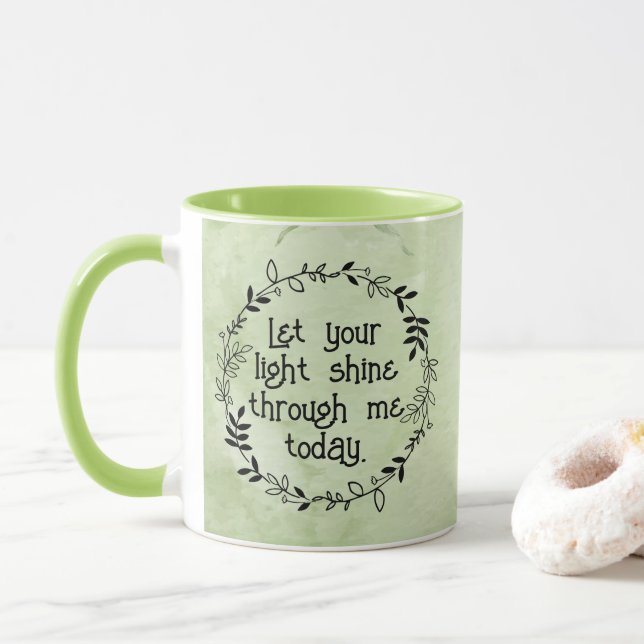 Morgen-Gebets-Kaffeetasse Tasse (Mit Donut)