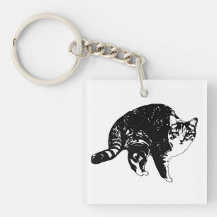 Morgen-Glocken-Tabby Schlüsselanhänger