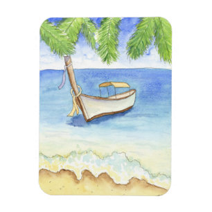 Morgen in Bali Aquarell Magnet