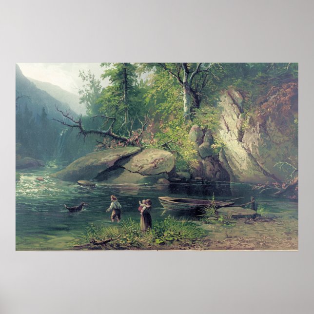 Morgen in den Adirondacks Poster (Vorne)