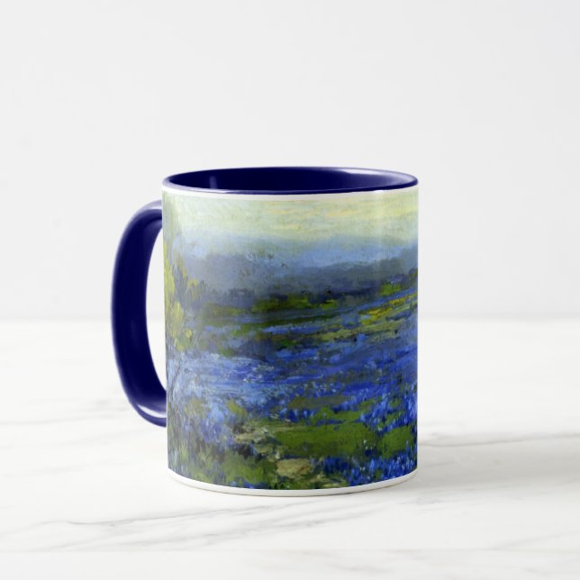 Morgen in den Bluebonnets Tasse (Vorderseite Links)